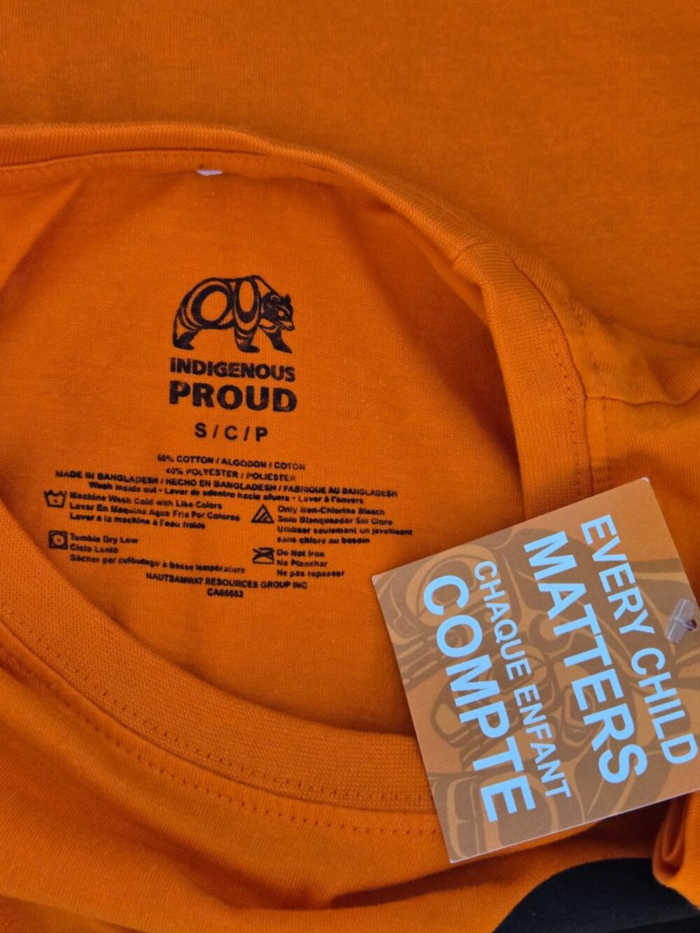 NWT | Indigenous Proud Every Child Matters Orange Shirt Day Graphic Tee | Small - Picture 5 of 6